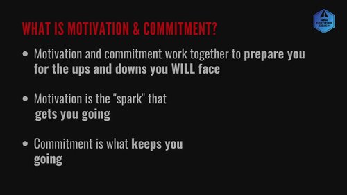 Lesson 2 : Motivation & Commitment