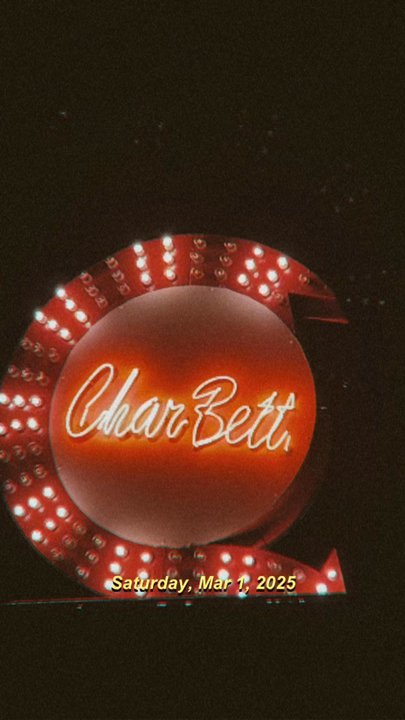Charbetts - Loved the flashy 80s vibes sign - Burgers Near Me - Logansport, Indiana