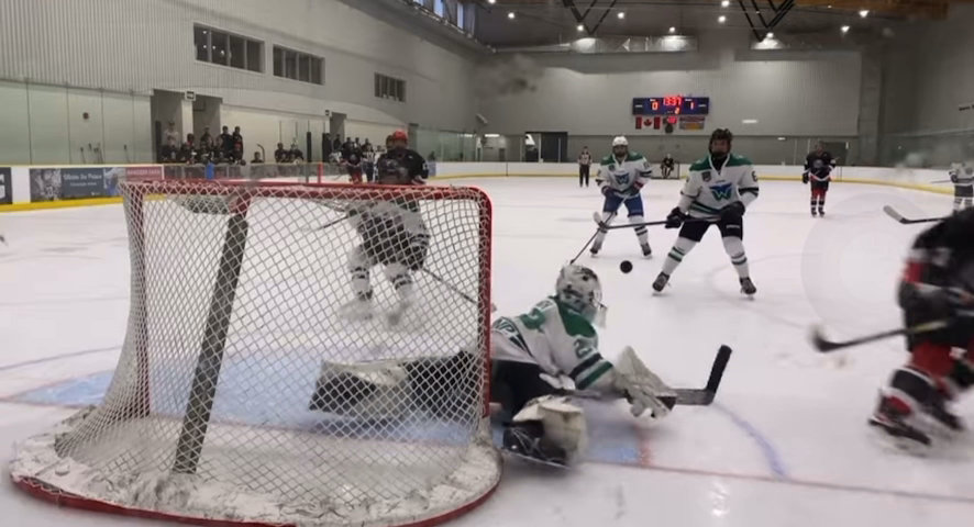 Roman Singh's Incredible Blocker Save | Whiterock Whalers Highlight