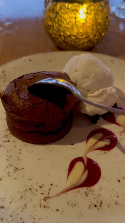 Roy's Waikoloa - Roy's Melting Hot Chocolate Souffle - Hawaiian Near Me - Waikoloa, Hawaii
