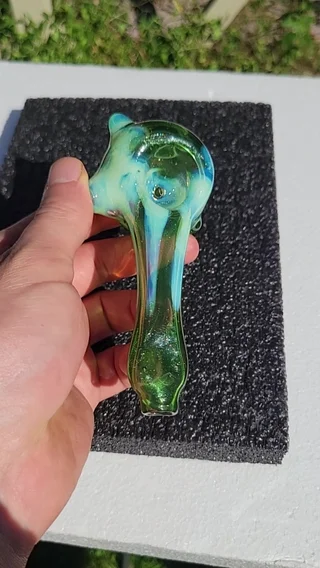 Preview pic of Large color drip spoon,  green stardust and titan v2