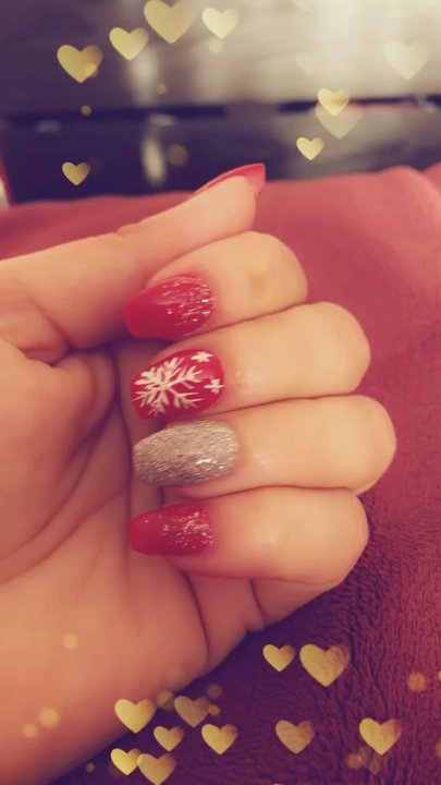 Lucky Nail - My Christmas Nails done by John! I absolutely loved them! - Nail Salons Near Me - Bronx, New York