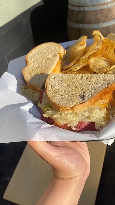 Bounty Meat & Cheese - Bounty Food Truck Reuben (most popular and employees strongly recommended!) - Specialty Food Near Me - Eugene, Oregon