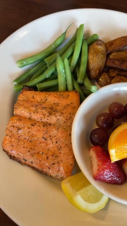 Bazille at Nordstrom - Salmon and Potatoes the best.. - New American Near Me - Corte Madera, California