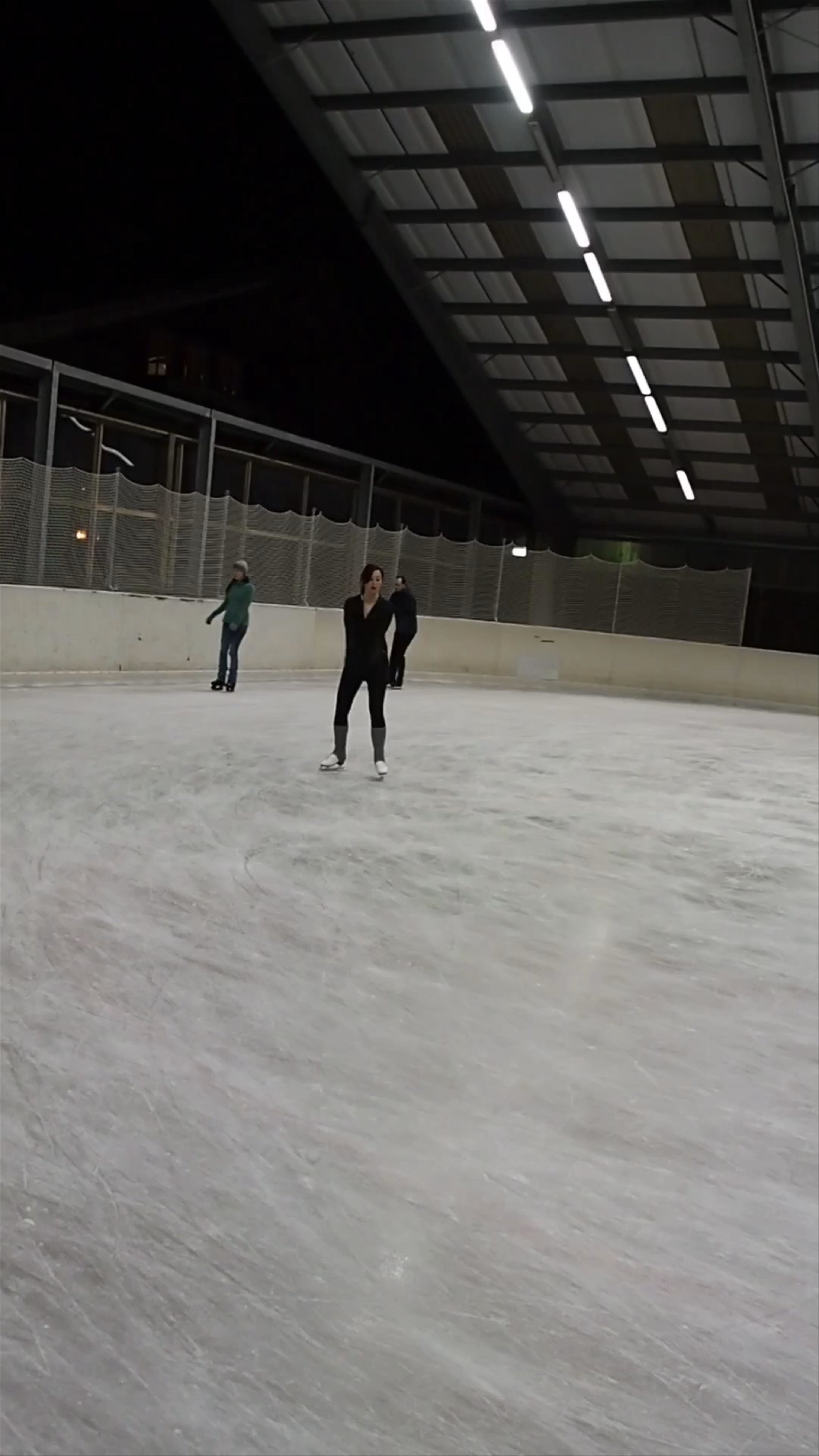 Ice skating at Snowtropolis.