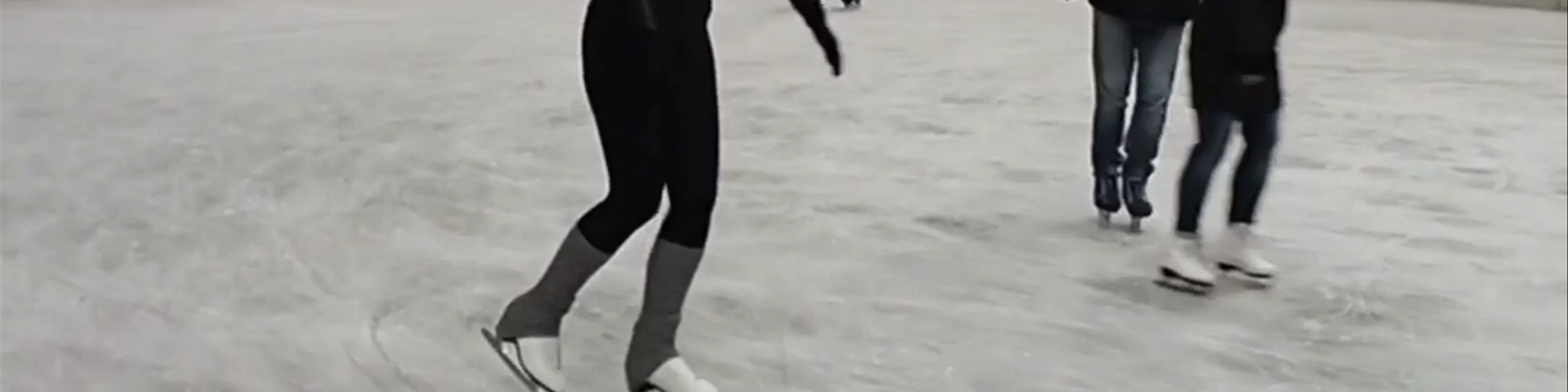 Ice skating at Snowtropolis.