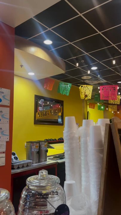 Los Cuates - inside of the waiting/order area of the restaraunt - Mexican Near Me - Raleigh, North Carolina