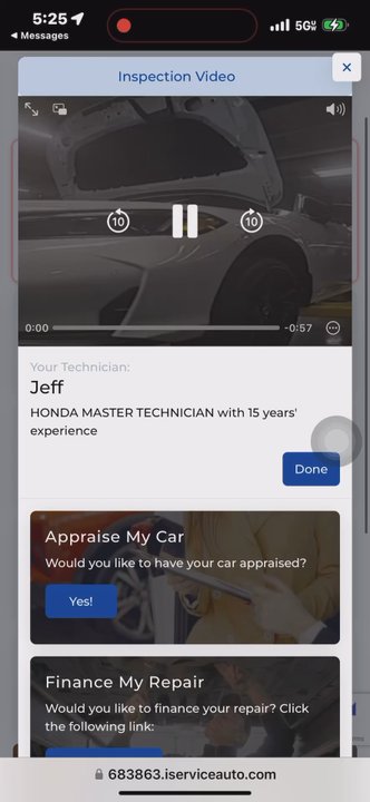 Performance Kings Honda - Service video that shows n says it's the right rear tire with the bubble not the right front tire - Car Dealers Near Me - Cincinnati, Ohio