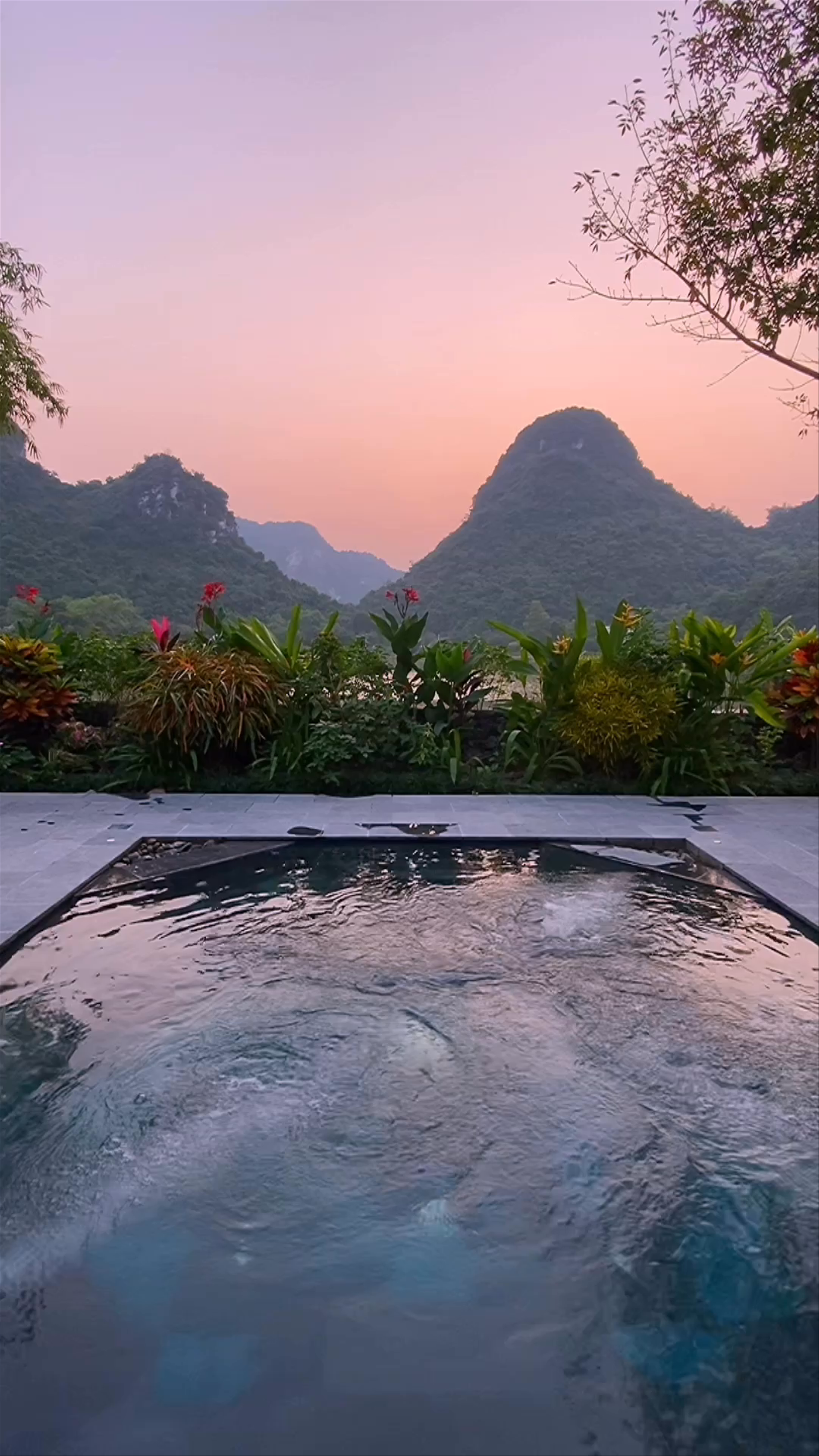 Sunset Serenity at Tam Coc Garden Resort, Ninh Binh, Vietnam