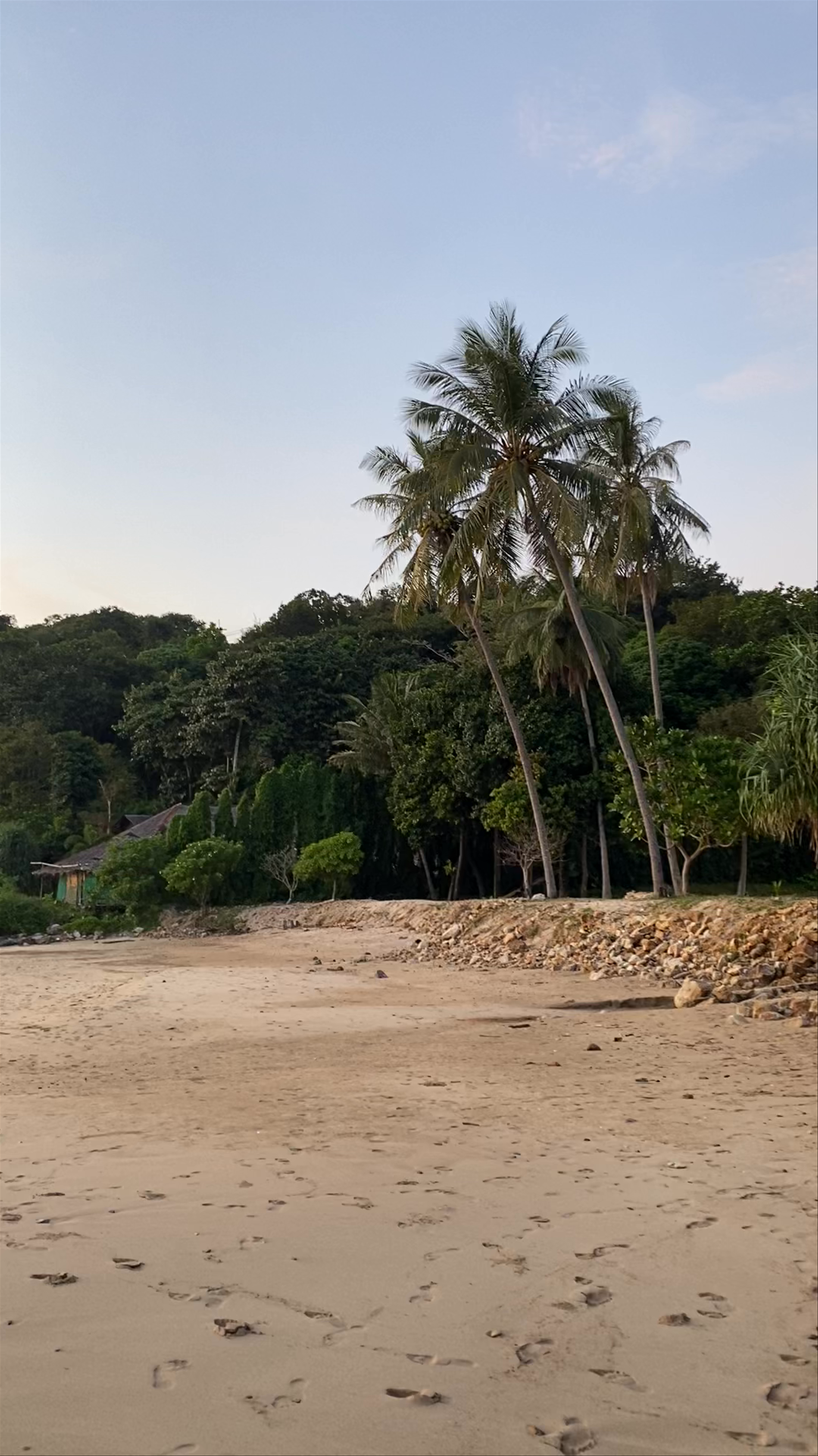Bamboo Beach Sunset Serenity on Ko Lanta Yai, Thailand