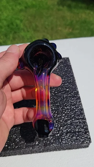 Preview pic of Amber purplicious and galaxy color drip spoon