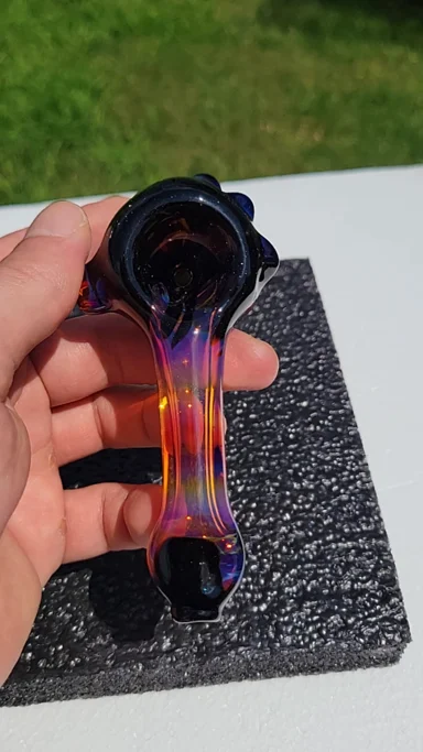 Preview pic of Amber purplicious and galaxy color drip spoon