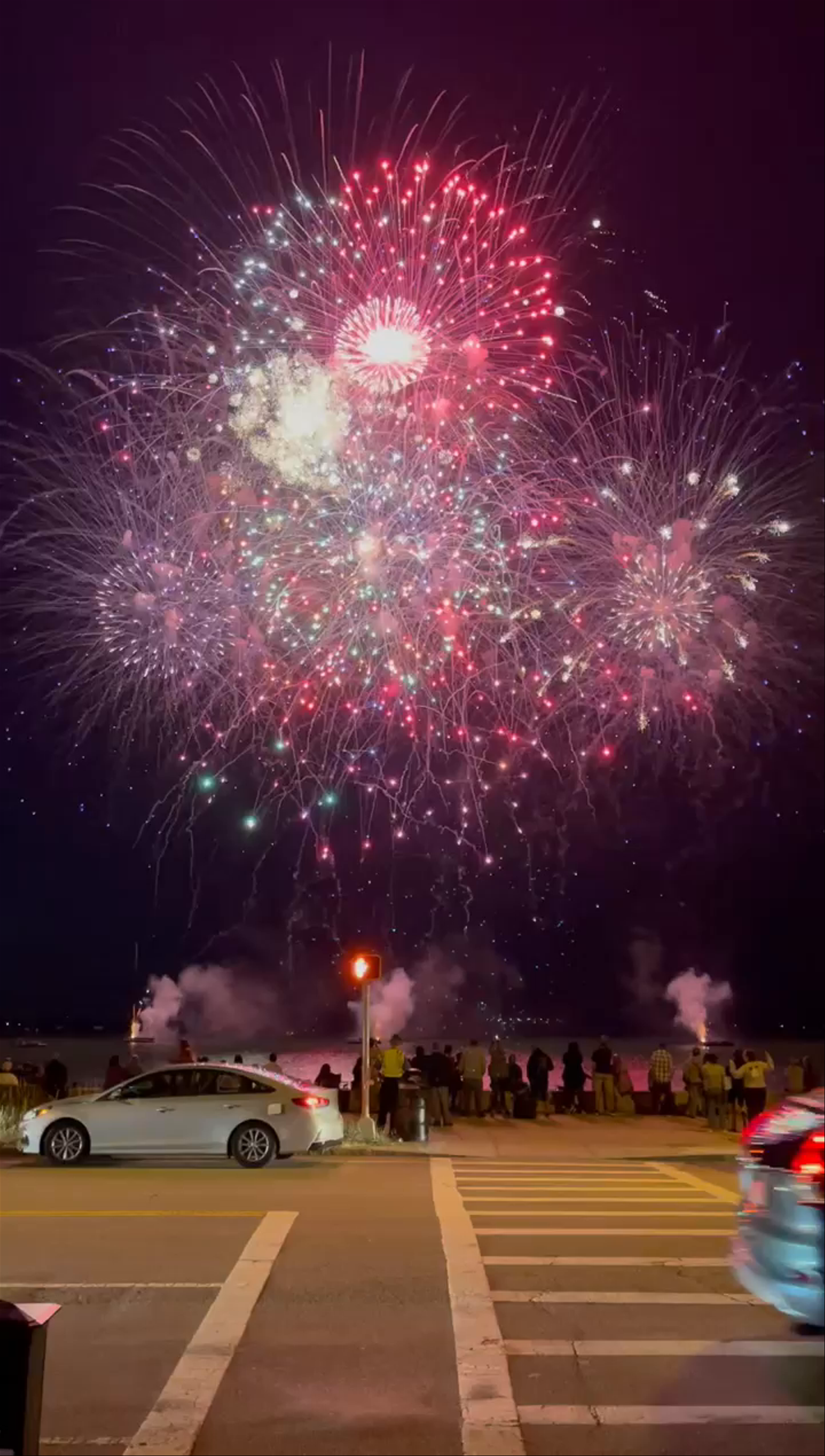 Fireworks in Boston Beach