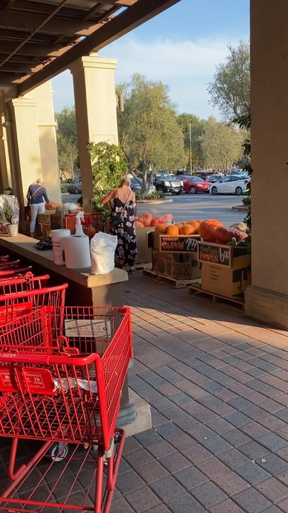 Trader Joe's - Look @ the ladies fighting over pumpkins lol ! - Grocery Near Me - Newport Beach, California