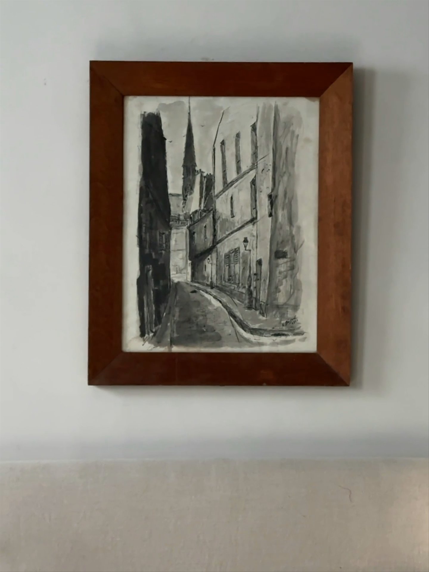 Streets of Paris - Ink Painting