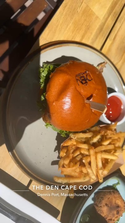 The Den Cape Cod - Chicken sandwich was great but the truffle Parmesan  fries were phenomenal I had a whiskey sour its was made just like home great atmosphere - American Near Me - Dennis Port, Massachusetts