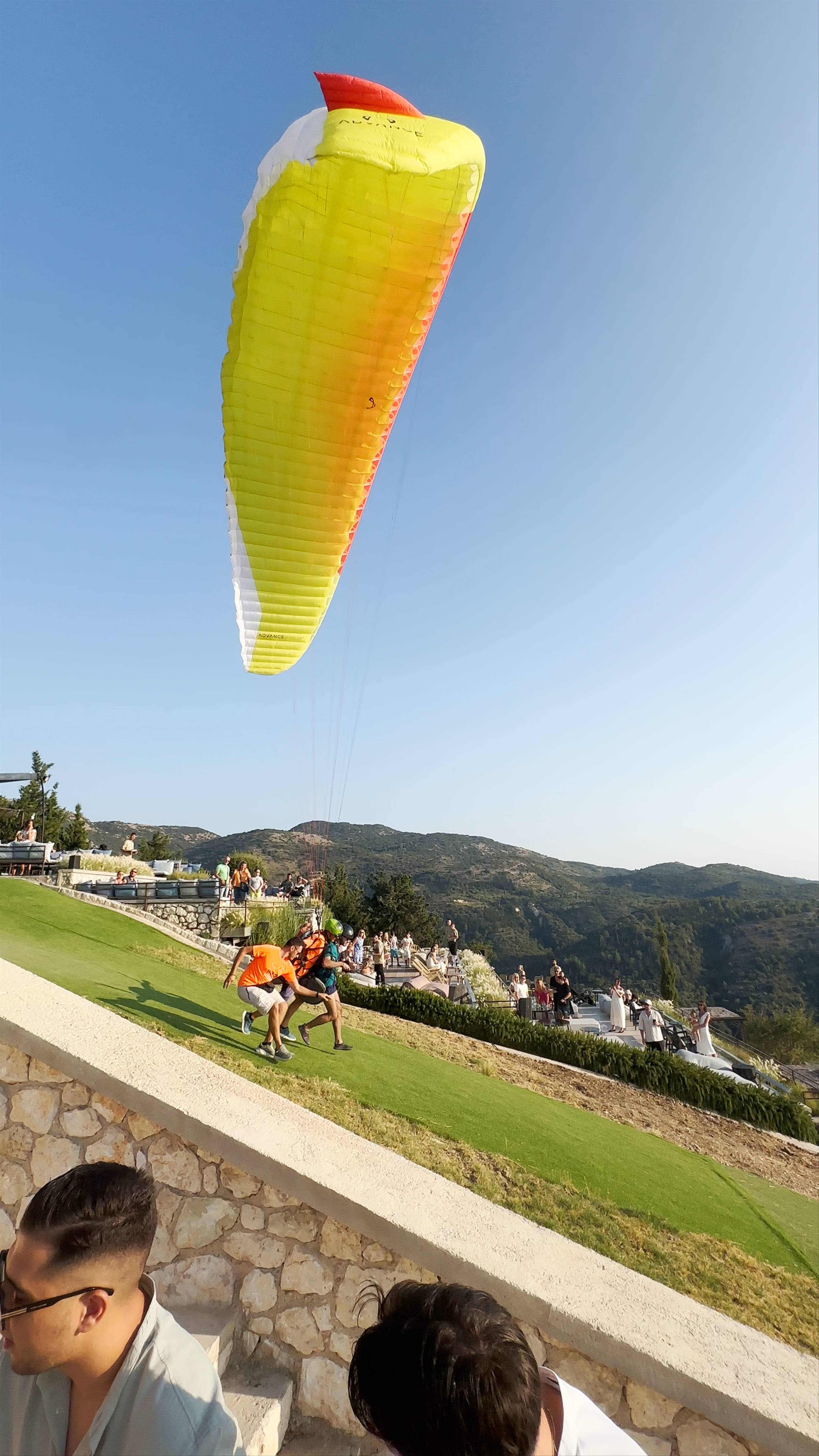 Sunset Paragliding and Scenic Dining at FLY ME Sun & Stars Bar, Exanthia, Greece