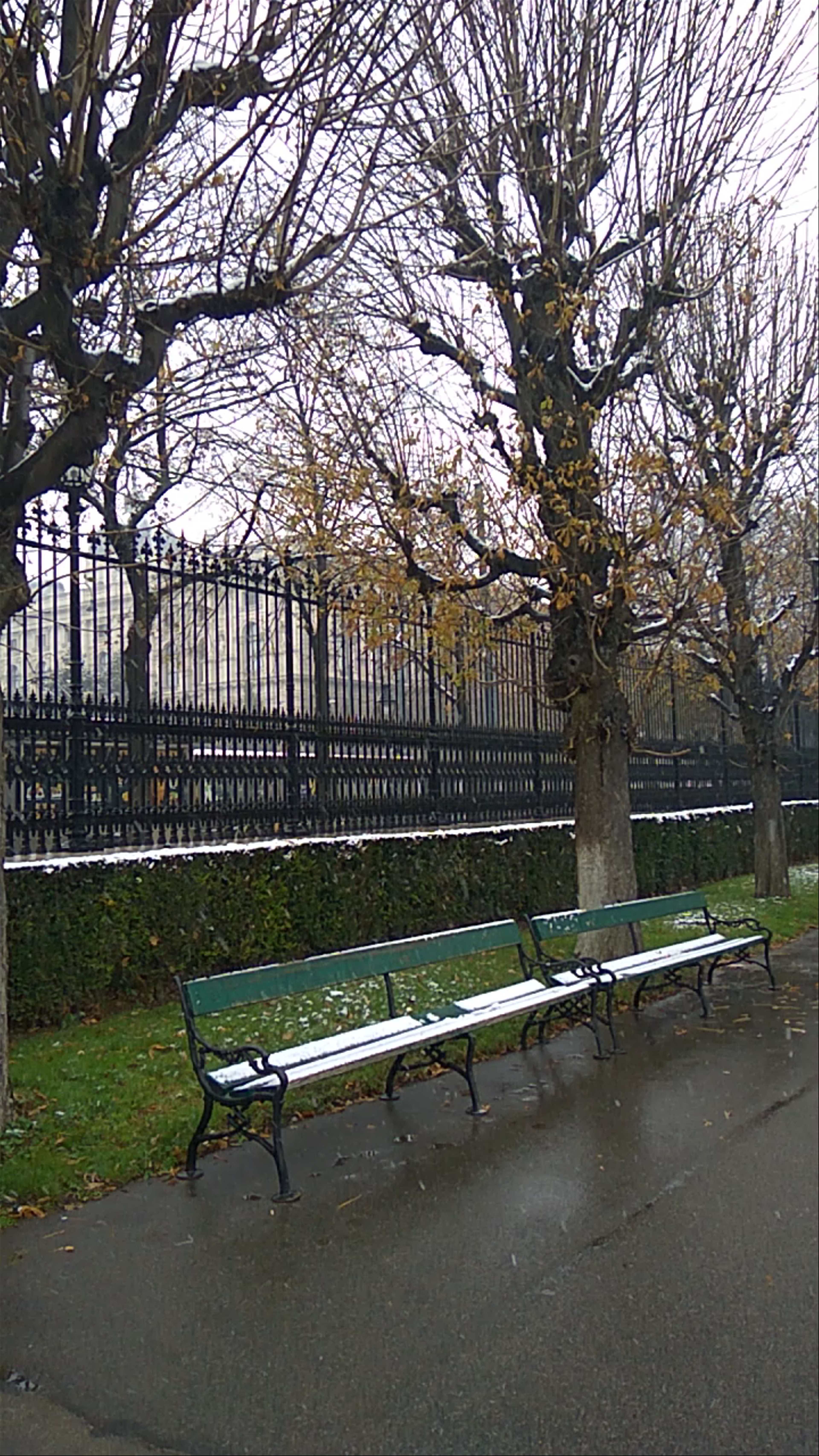Burggarten in winter