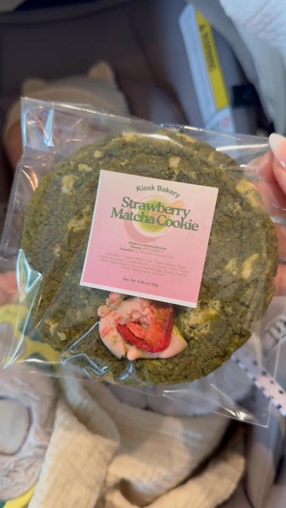 Sun House Cafe - Strawberry matcha cookie $4 - Coffee & Tea Near Me - Sacramento, California