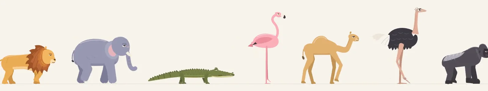 The Fish Tank Button got such a lovely response that I did the only reasonable thing and opened a zoo.Meet ANIMAL FARM, a new family of components. First up: Africa. Eleven hand-drawn animals that walk across your site, fully rigged, with real walking gaits, herds, speed and direction controls, and more attitude than strictly necessary.The elephant leads. The giraffe is taller than your hero section. The hippo is smiling, which should worry you.Early launch price: $5. Australia, South America, the Polar regions and the whole Zoo are migrating soon.Animal Farm: Africa · $5 · no animals were harmed, several were mildly inconvenienced:https://discreet-service-440039.framer.app