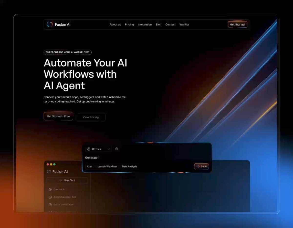 Fusion AI template preview