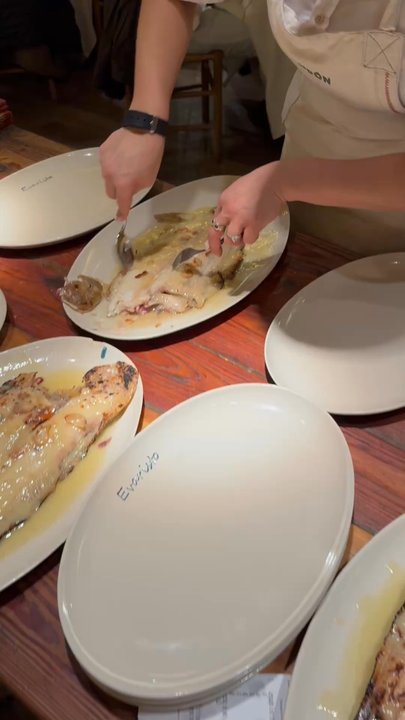 Filandón - Sole fish preparation on the back table. - Spanish Near Me - Madrid, M