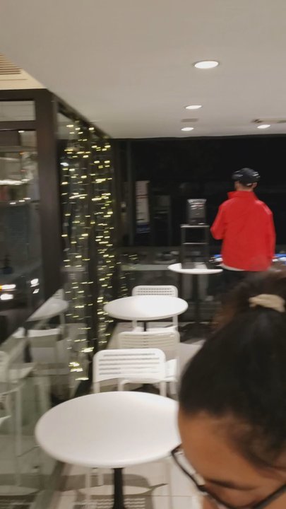 Manny Janeth Cafe - DJ greeting us with some Boney M!! How cool is that - Coffee & Tea Near Me - New York, New York