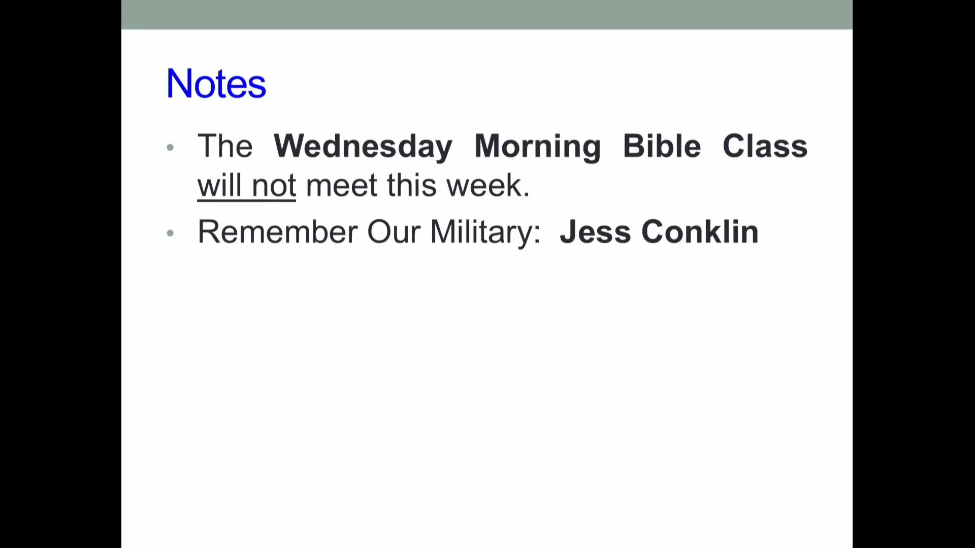 Bethel Service, November 23, 2025