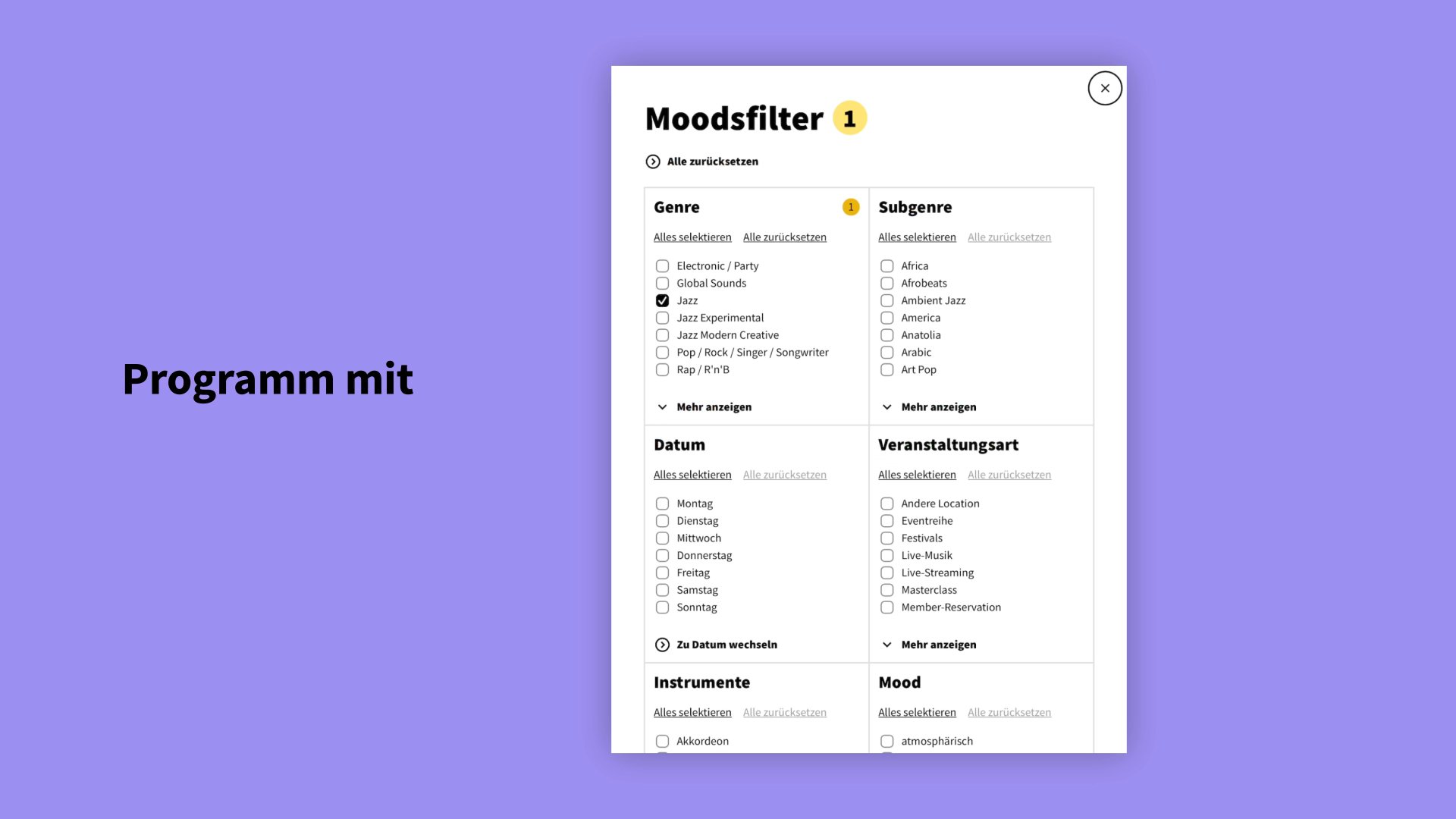 Trailer for moods.ch