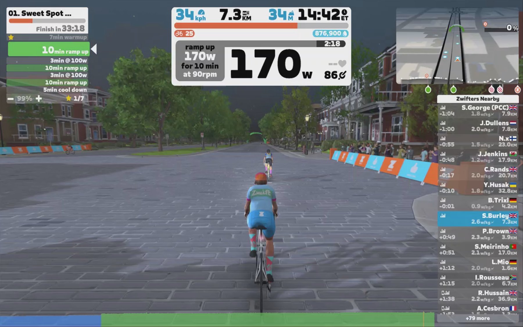 Zwift - 01. Sweet Spot Foundation on Countryside Tour in Richmond