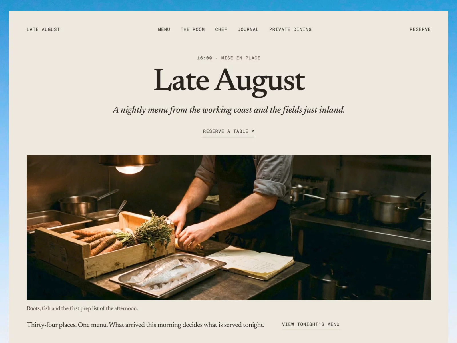Late August