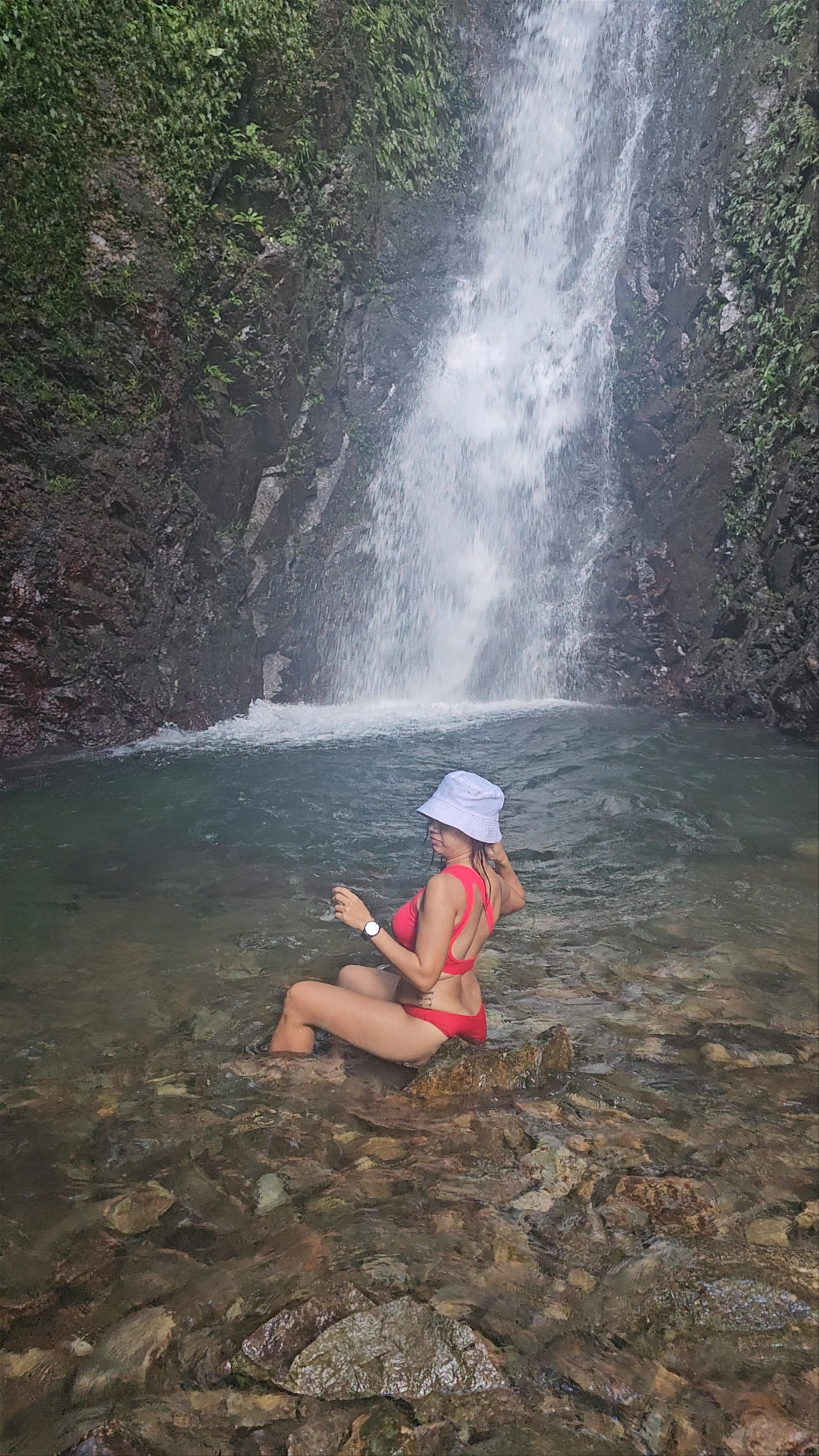Refreshing Dip at Bottom Fall, Ng Tung Chai, Hong Kong