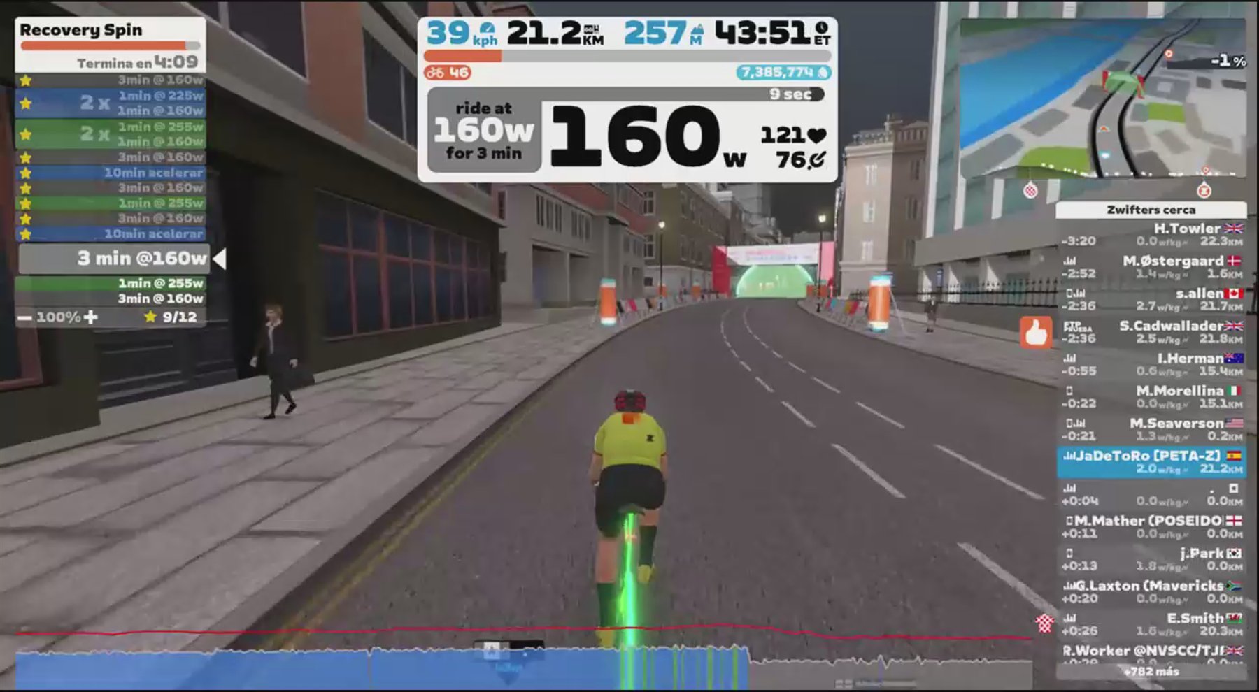 Zwift - Recovery Spin in London