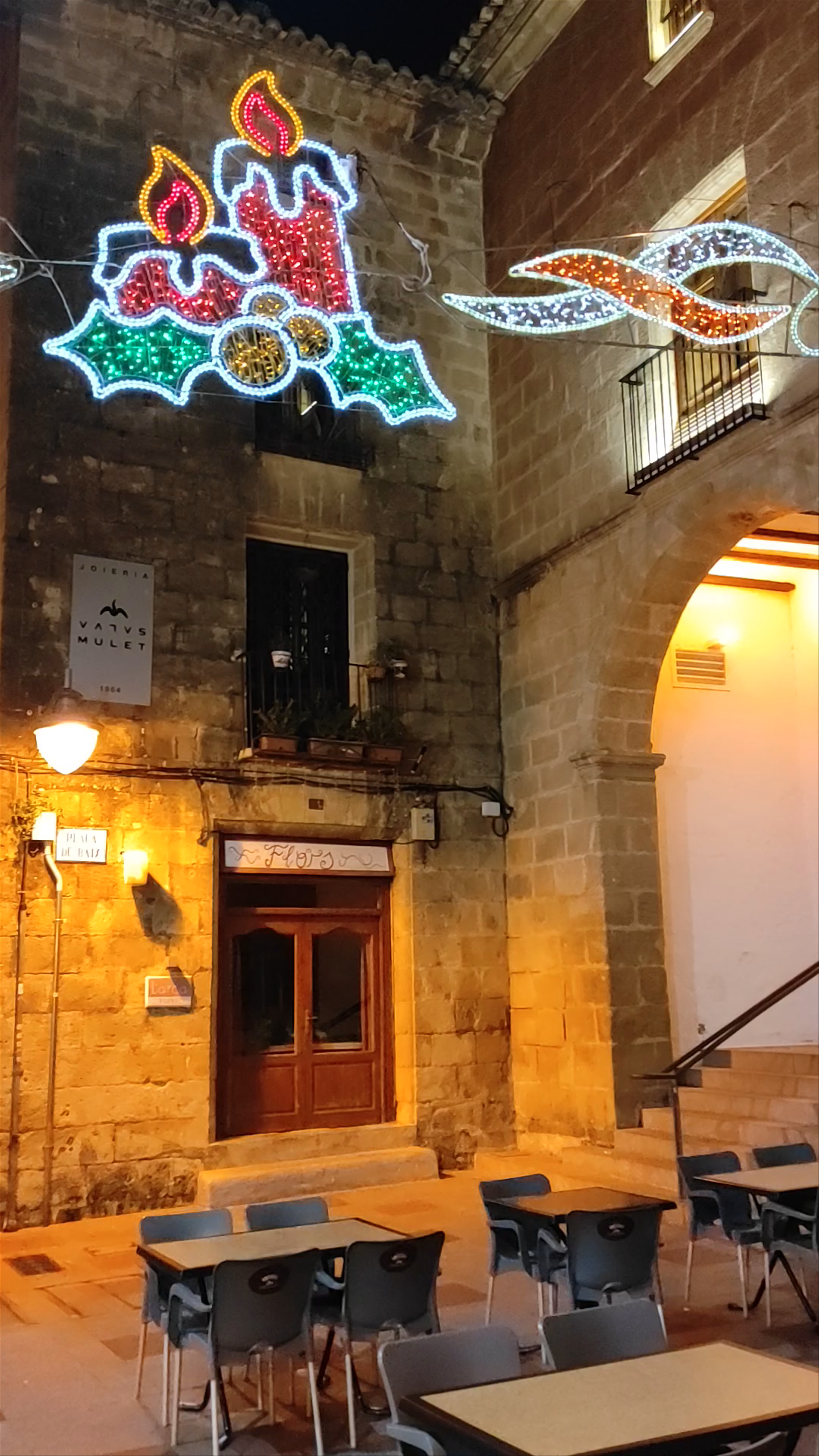 Christmas Lights and Quiet Charm at Plaça de l'Església, Xàbia