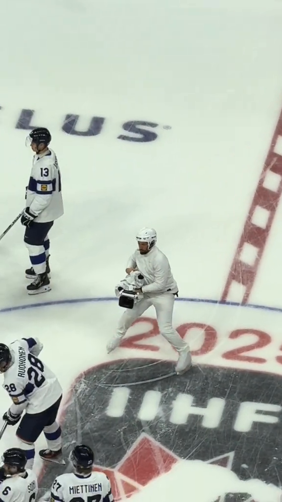 The ultimate cameraman is here and doing his thing at the WJC