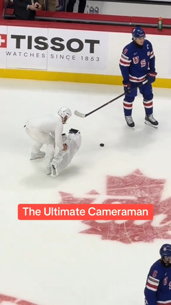 The ultimate cameraman is here and doing his thing at the WJC