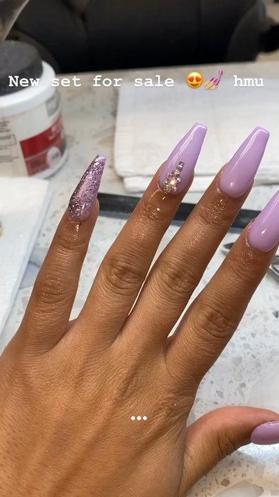Pro Nails - Purple set done at pro nails - Nail Salons Near Me - Webster, New York
