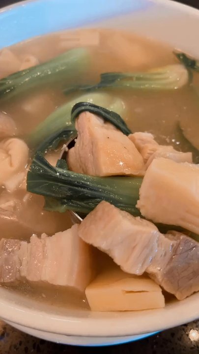 Shanghai House - Salted Pork and Bamboo Shoot Soup $26.95 - very famous soup dish in Shanghainese cuisine. Decenf soup but not authentic enough. - Korean Near Me - Bellevue, Washington