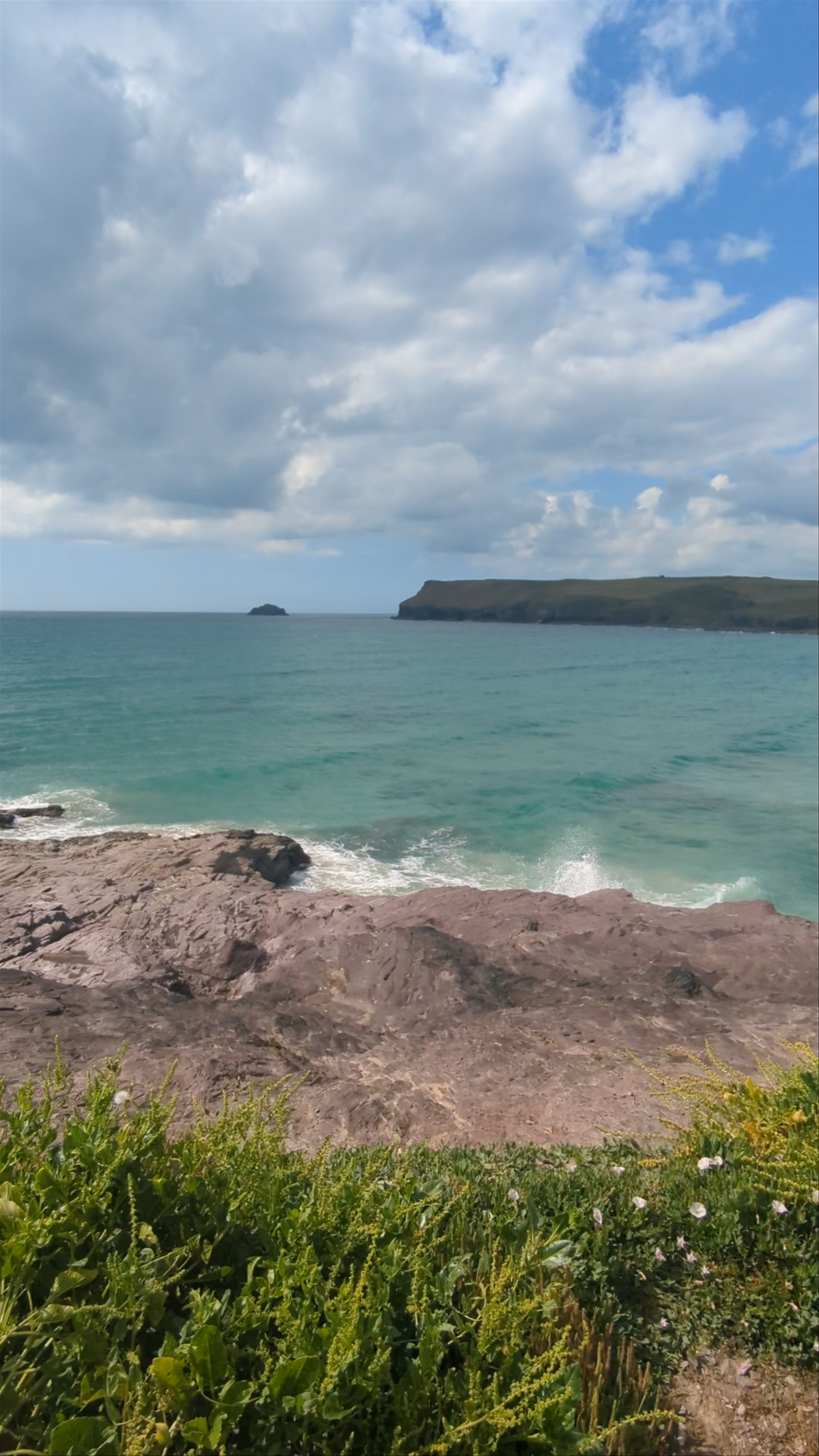 Sunlit Coastal Serenity at Polzeath Beach, United Kingdom