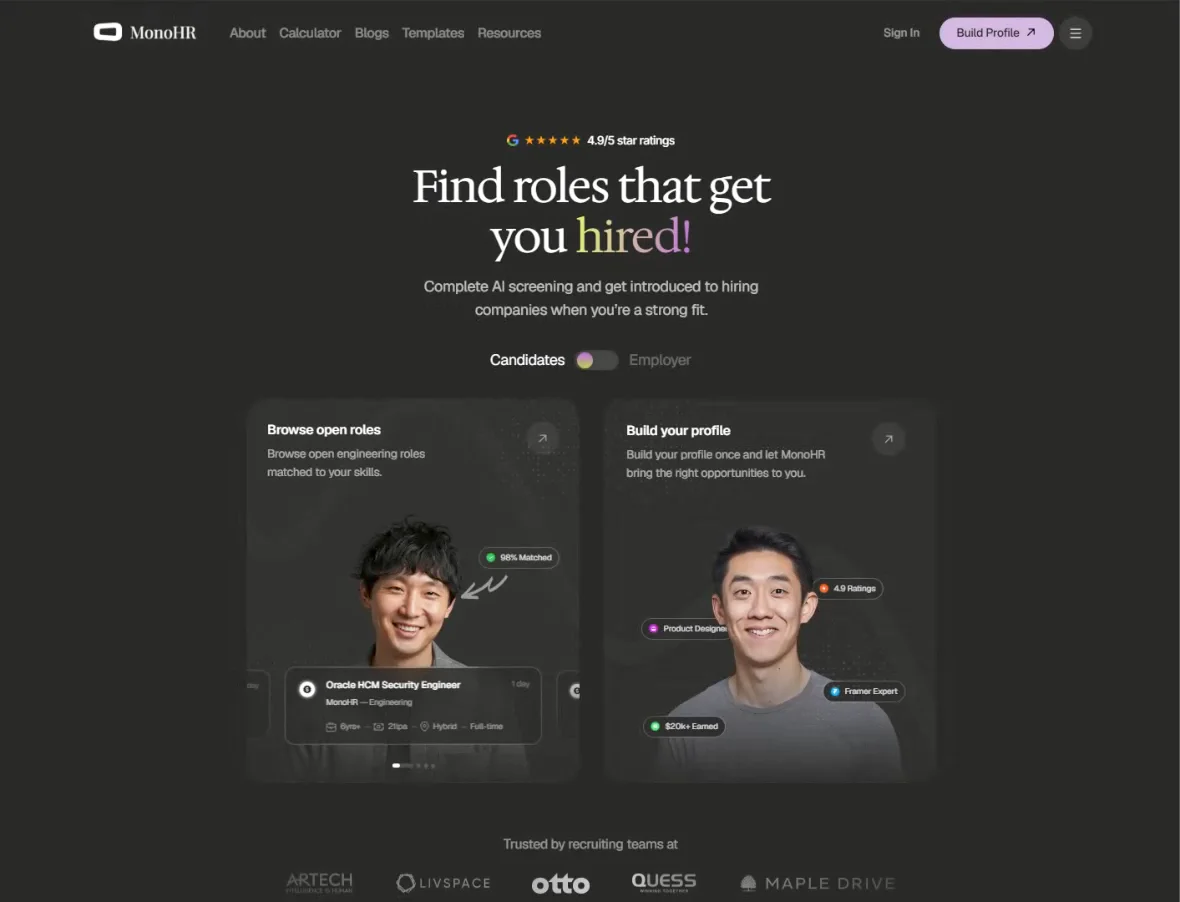 Hero I redesign for AI Startups! Book a call!