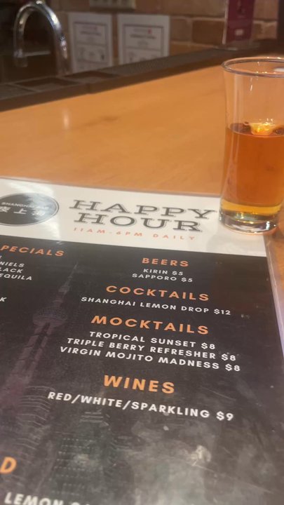 Shanghai Bar - Happy Hour Menu - Whiskey Bars Near Me - Honolulu, Hawaii