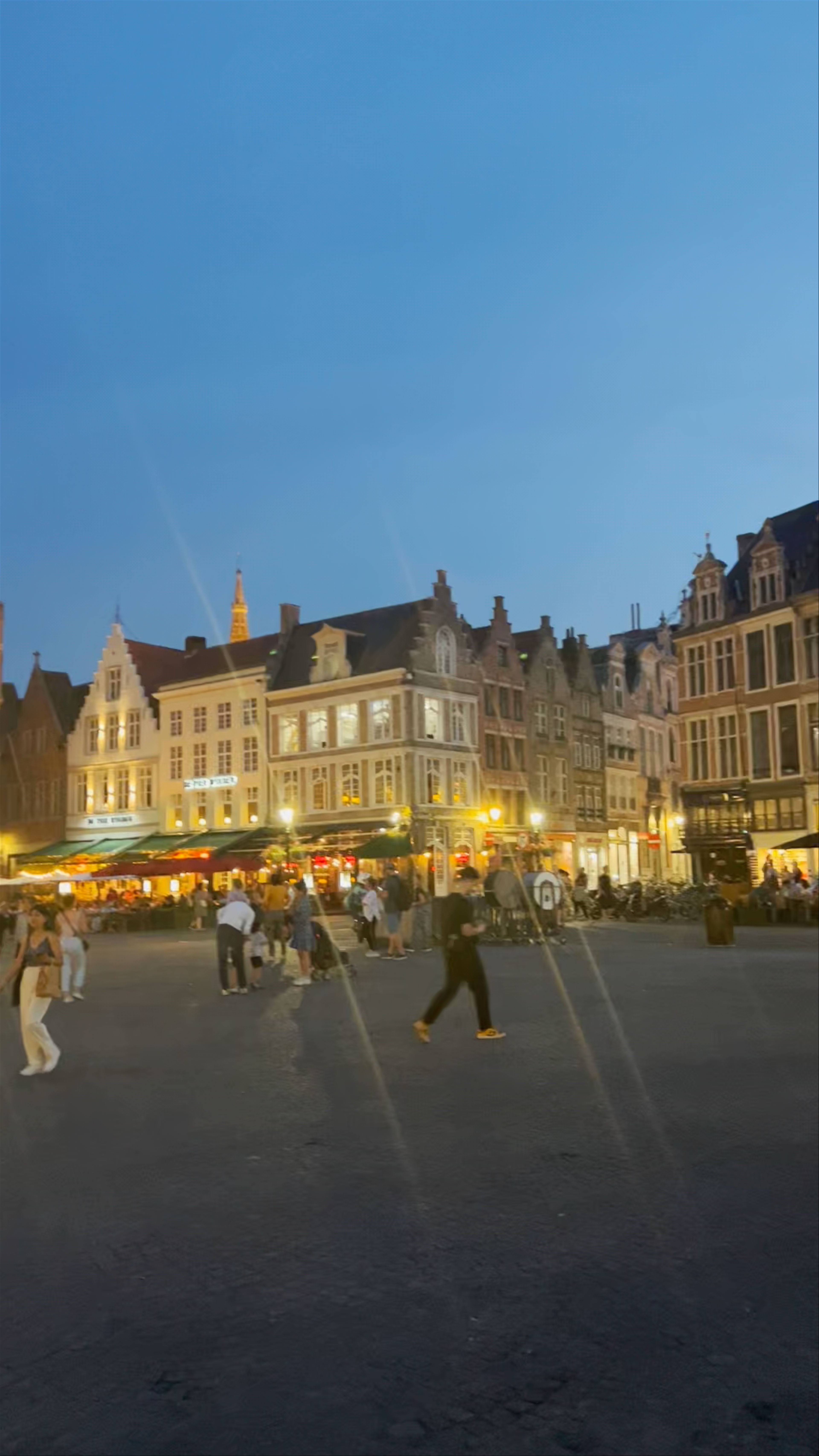 Evening Magic at Bruges City Hall and Burg Square