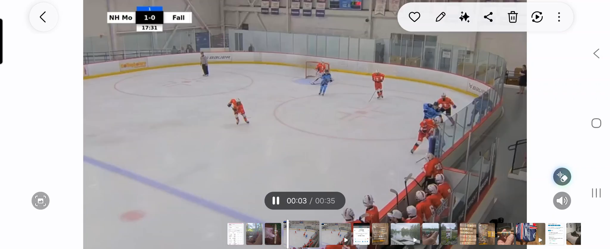 Huge shorthanded goal to tie the game!