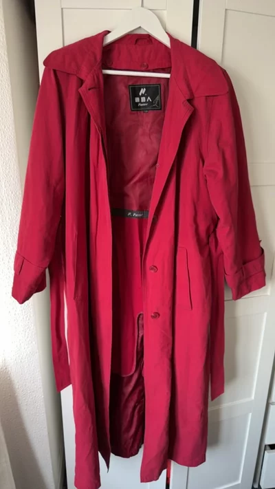 Passer Trench Coat Red