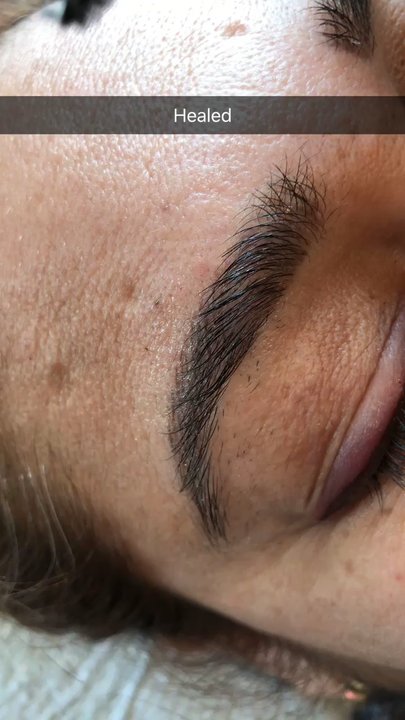 Permanent Beauty Eyebrowlips - Healed microblading - Permanent Makeup Near Me - Downey, California