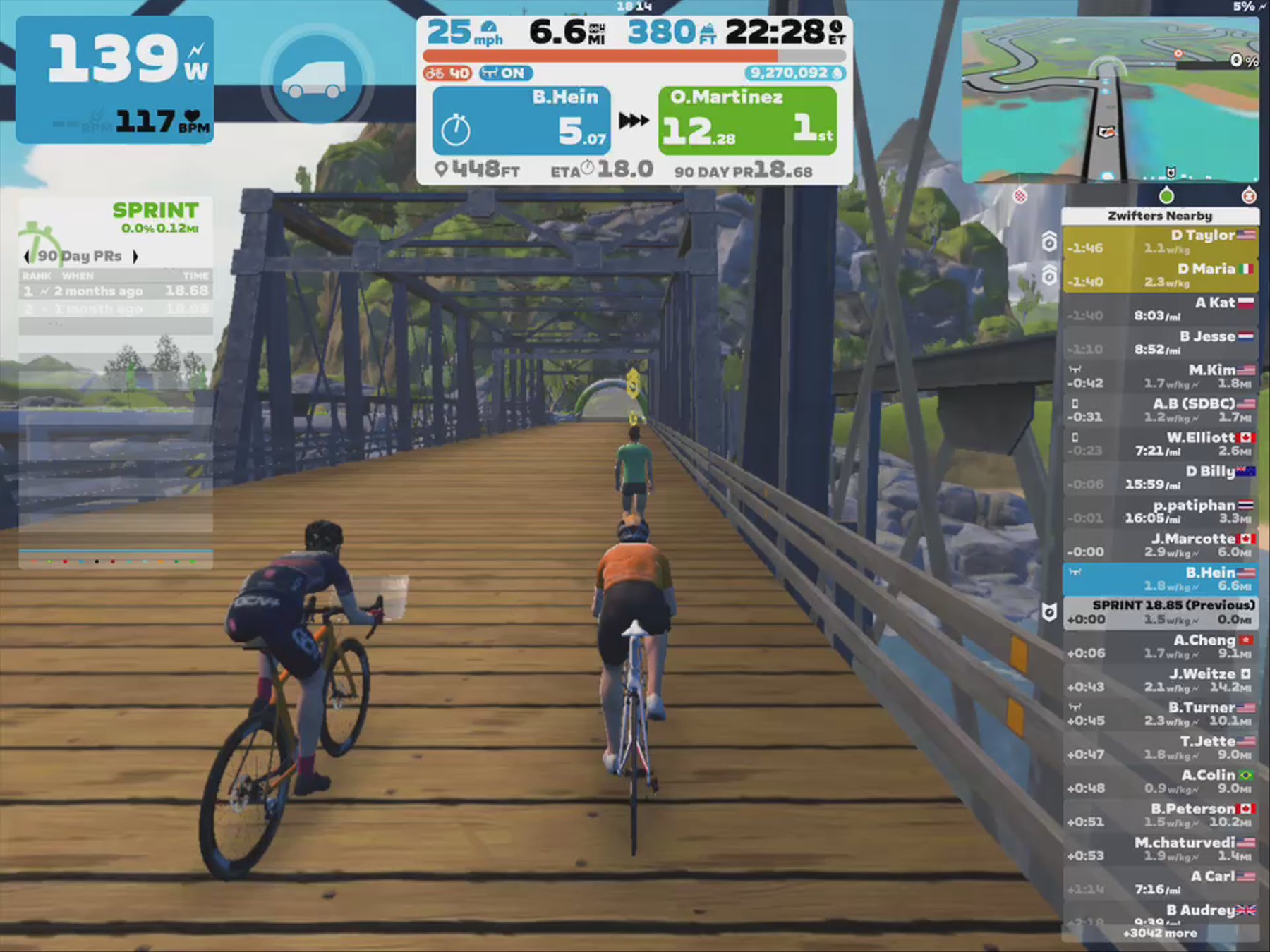 Zwift - Pacer Group Ride: Flat Route in Watopia with Taylor