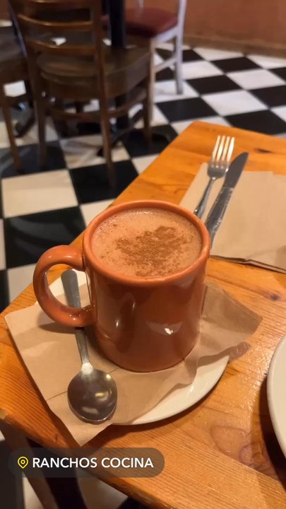 Ranchos Cocina - Mexican mocha and the appetizer super nachos. - Vegetarian Near Me - San Diego, California