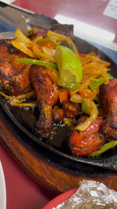 Nepal's Cafe - Chicken still sizzling! Yum yum! - Indian Near Me - Estes Park, Colorado
