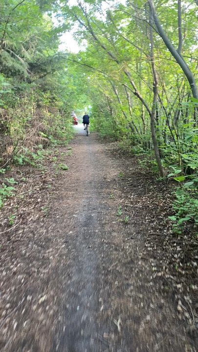 Lions Conservancy Park - thru the trees (don't know how I didn't crash lol) - Parks Near Me - Fargo, North Dakota