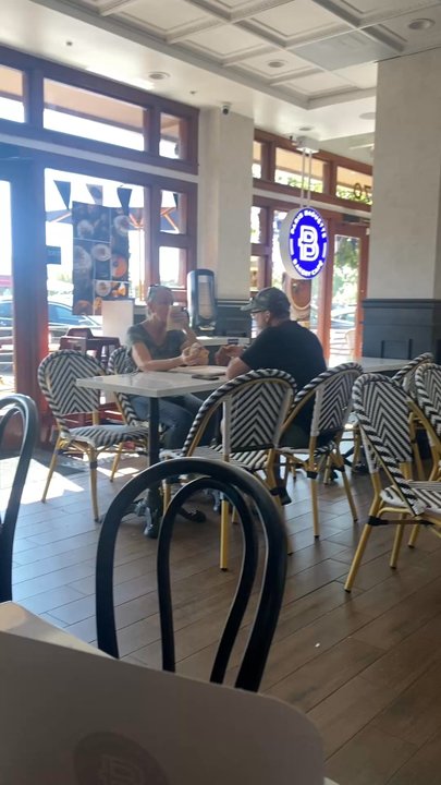 Paris Baguette - Interior seating and check out counter. - Desserts Near Me - Livermore, California